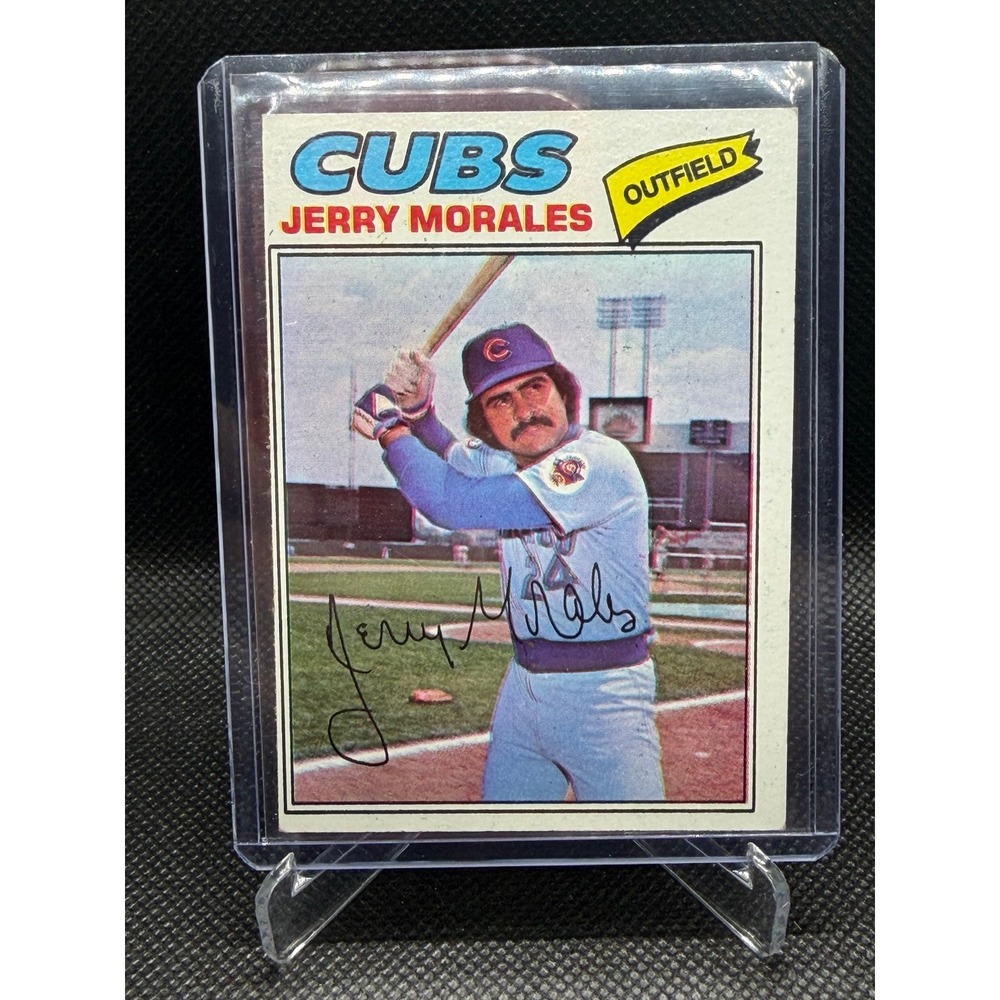 1977 Topps Jerry Morales Chicago Cubs Outfield Baseball Card 639 Vintage MLB